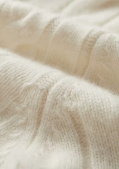 Pure Extra-Fine Merino Wool Dual-Zip Cable Cardigan - photo 7