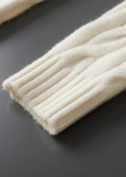 Pure Extra-Fine Merino Wool Dual-Zip Cable Cardigan - photo 8