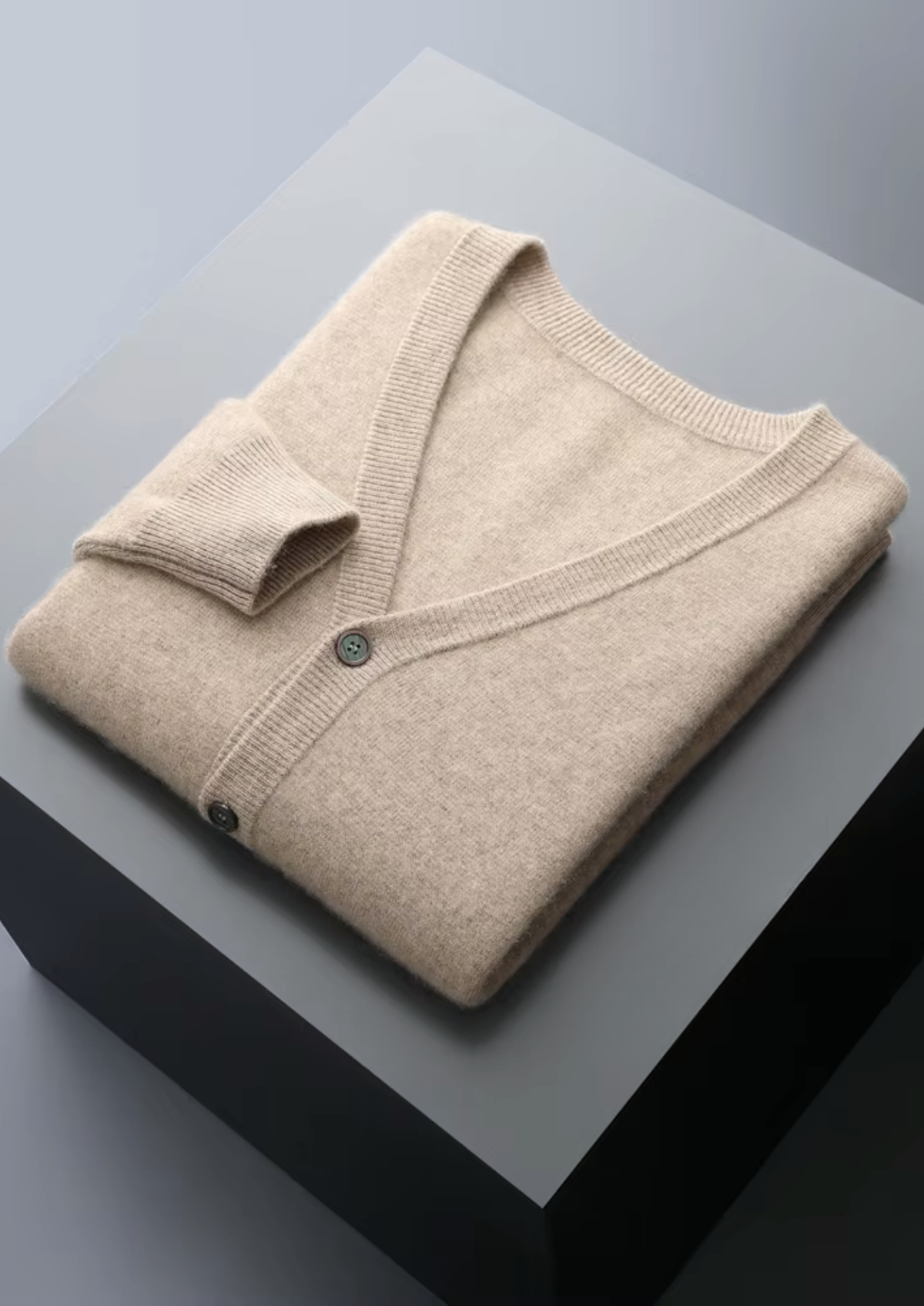 Pure Extra-Fine Merino Wool Essential Cardigan - photo 3