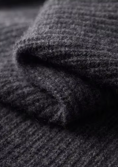 Pure Extra-Fine Merino Wool Funnel Neck Dual Zip Cardigan - photo 3