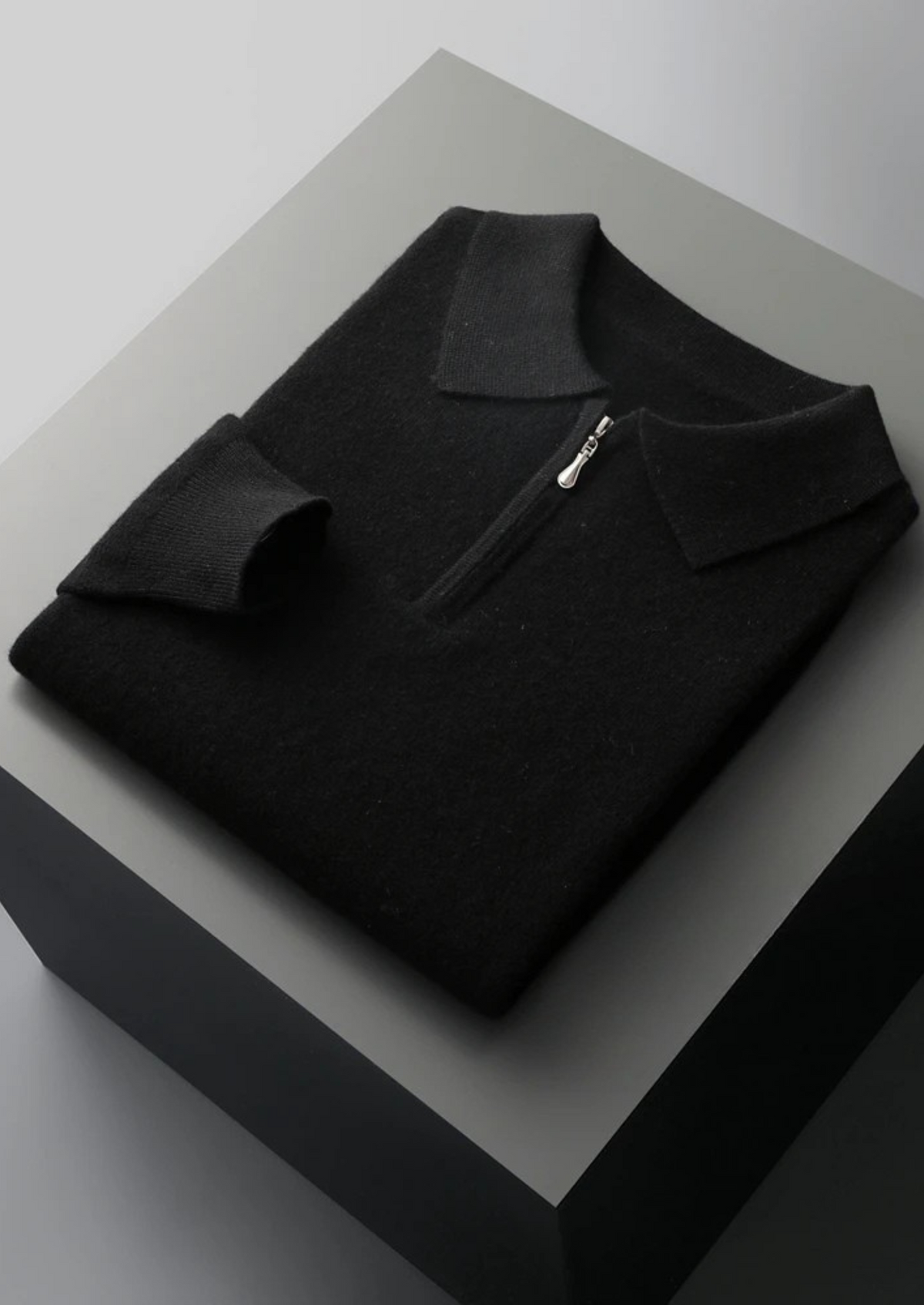 Pure Extra-Fine Merino Wool Half Zip Polo - photo 13