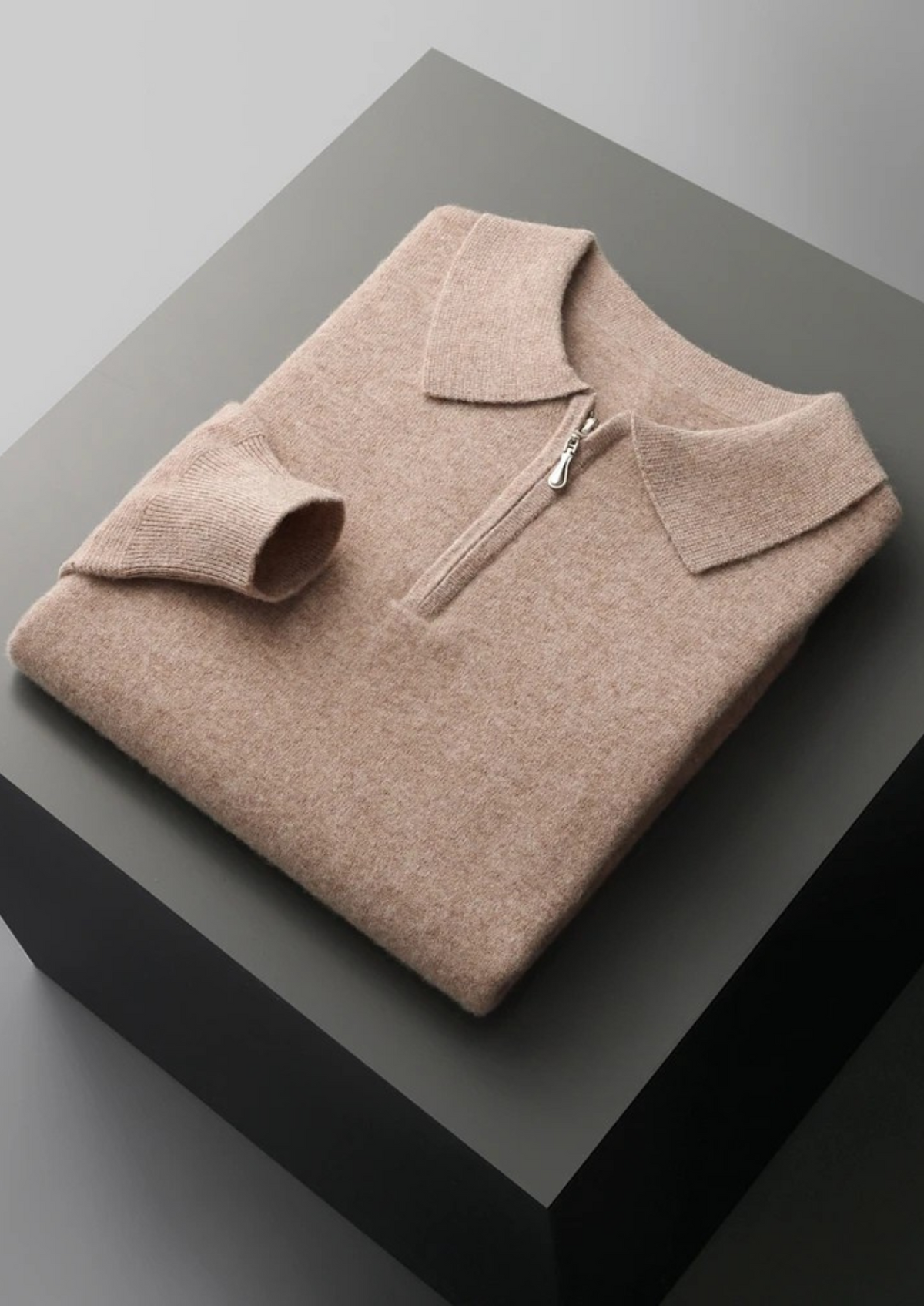 Pure Extra-Fine Merino Wool Half Zip Polo - photo 14