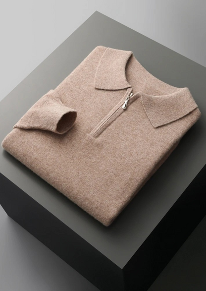 Pure Extra-Fine Merino Wool Half Zip Polo - photo 14