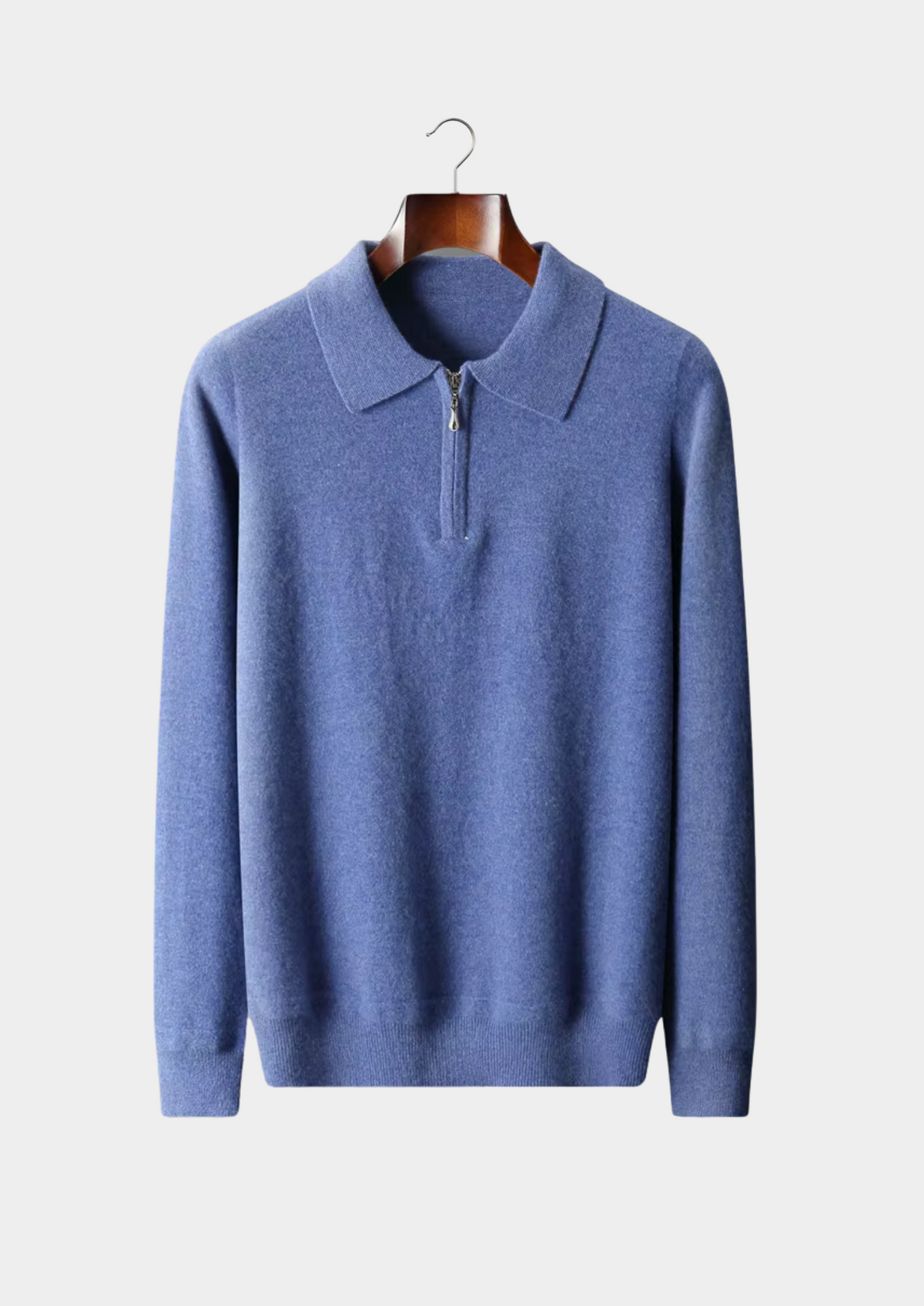 Pure Extra-Fine Merino Wool Half Zip Polo - photo 4