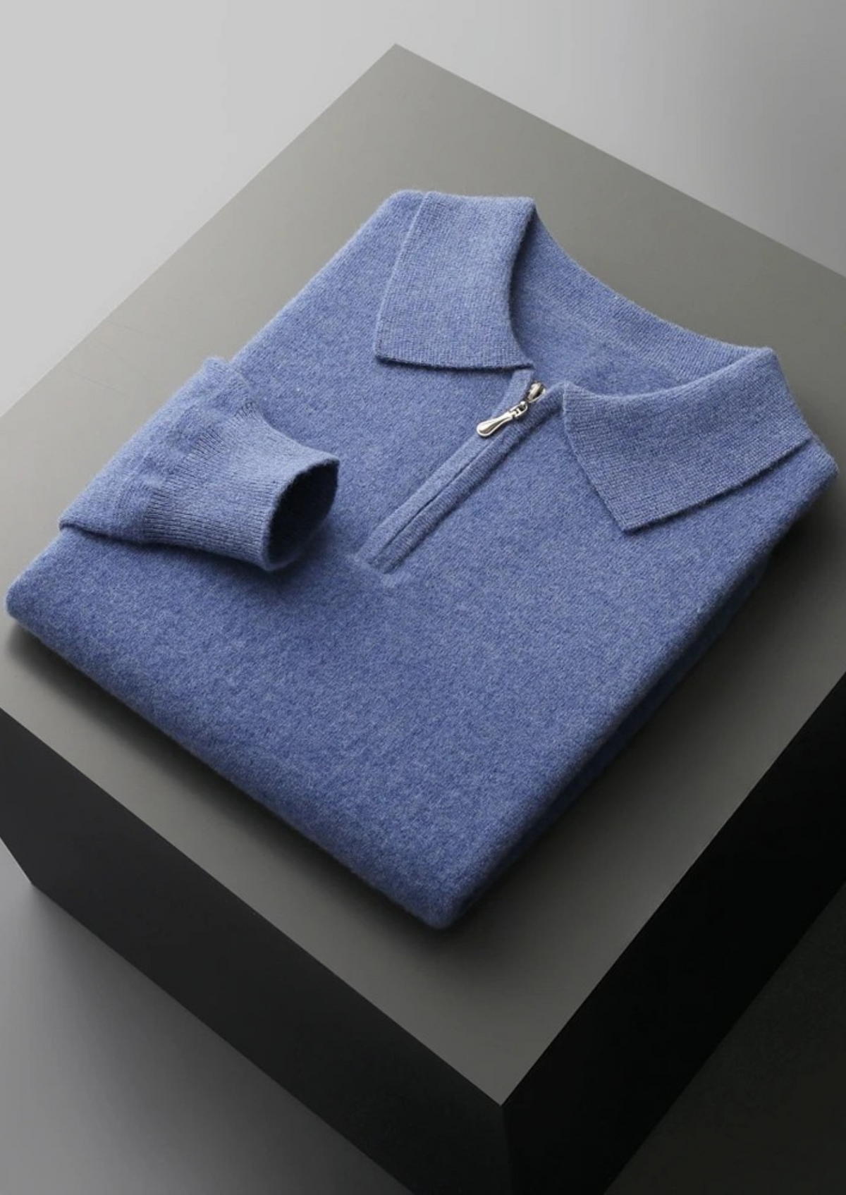 Pure Extra-Fine Merino Wool Half Zip Polo - photo 6