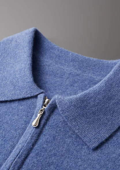 Pure Extra-Fine Merino Wool Half Zip Polo - photo 7