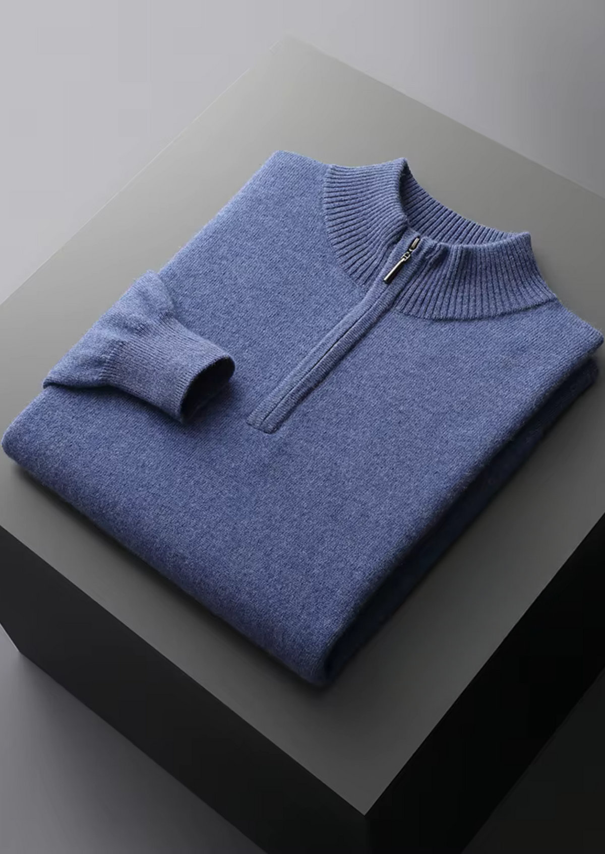 Merino Wool Half Zip Sweater, Sand - photo 10