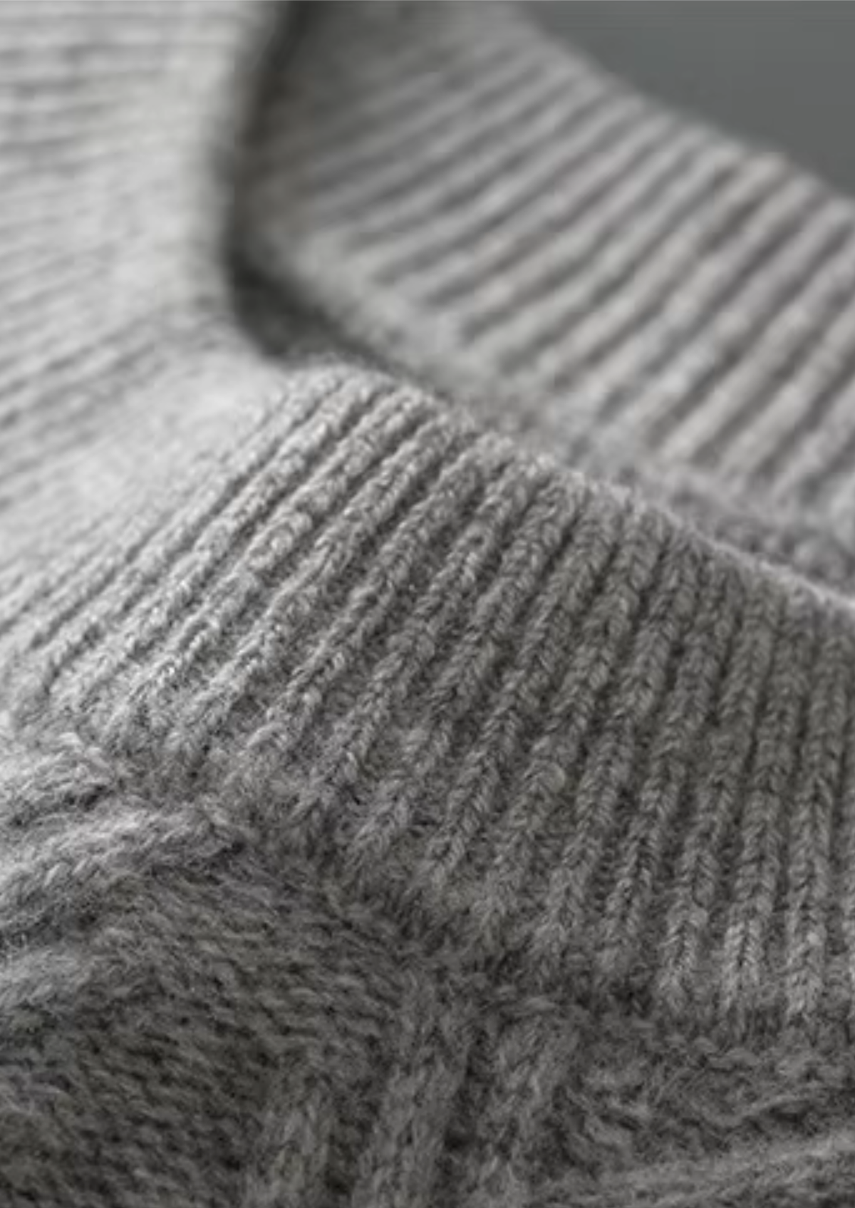 Pure Extra-Fine Merino Wool Herringbone Crewneck - photo 3
