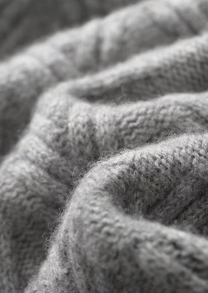 Pure Extra-Fine Merino Wool Herringbone Crewneck - photo 4