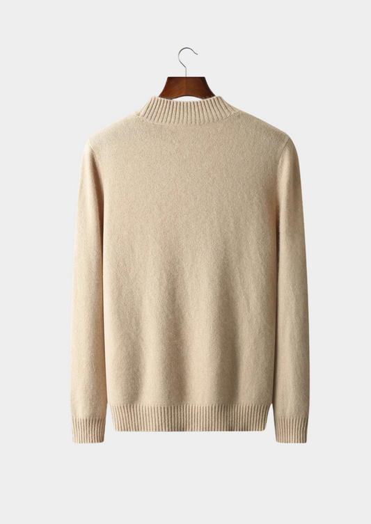 Pure Extra-Fine Merino Wool Jacquard Mockneck - photo 2