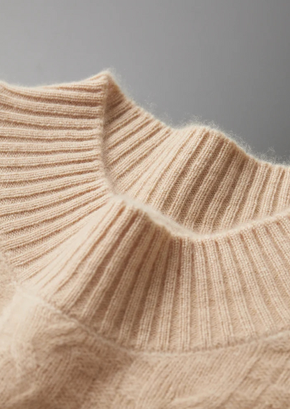 Pure Extra-Fine Merino Wool Jacquard Mockneck - photo 5