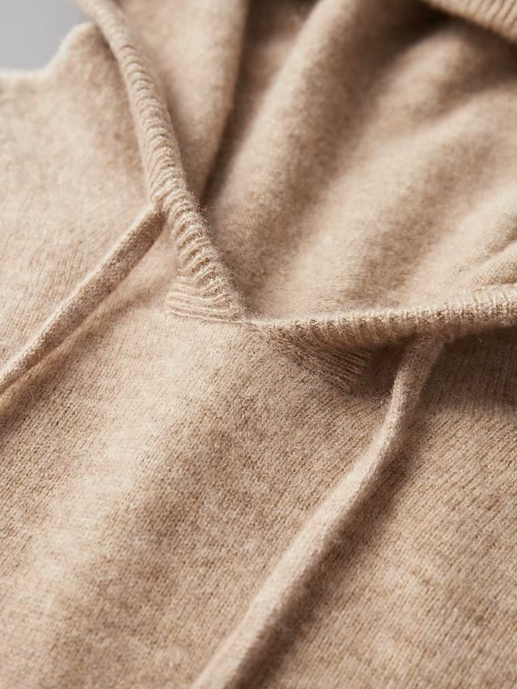 Pure Extra-Fine Merino Wool Leisure Hoodie - photo 5