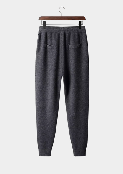Merino Wool Leisure Joggers, Dark Blue - photo 2