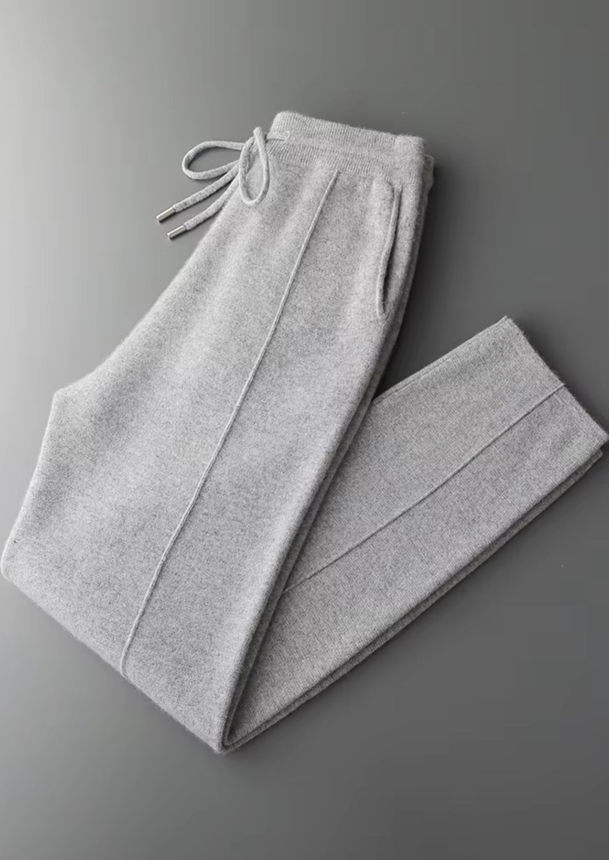 Pure Extra-Fine Merino Wool Light Gray Falconi Set - photo 3
