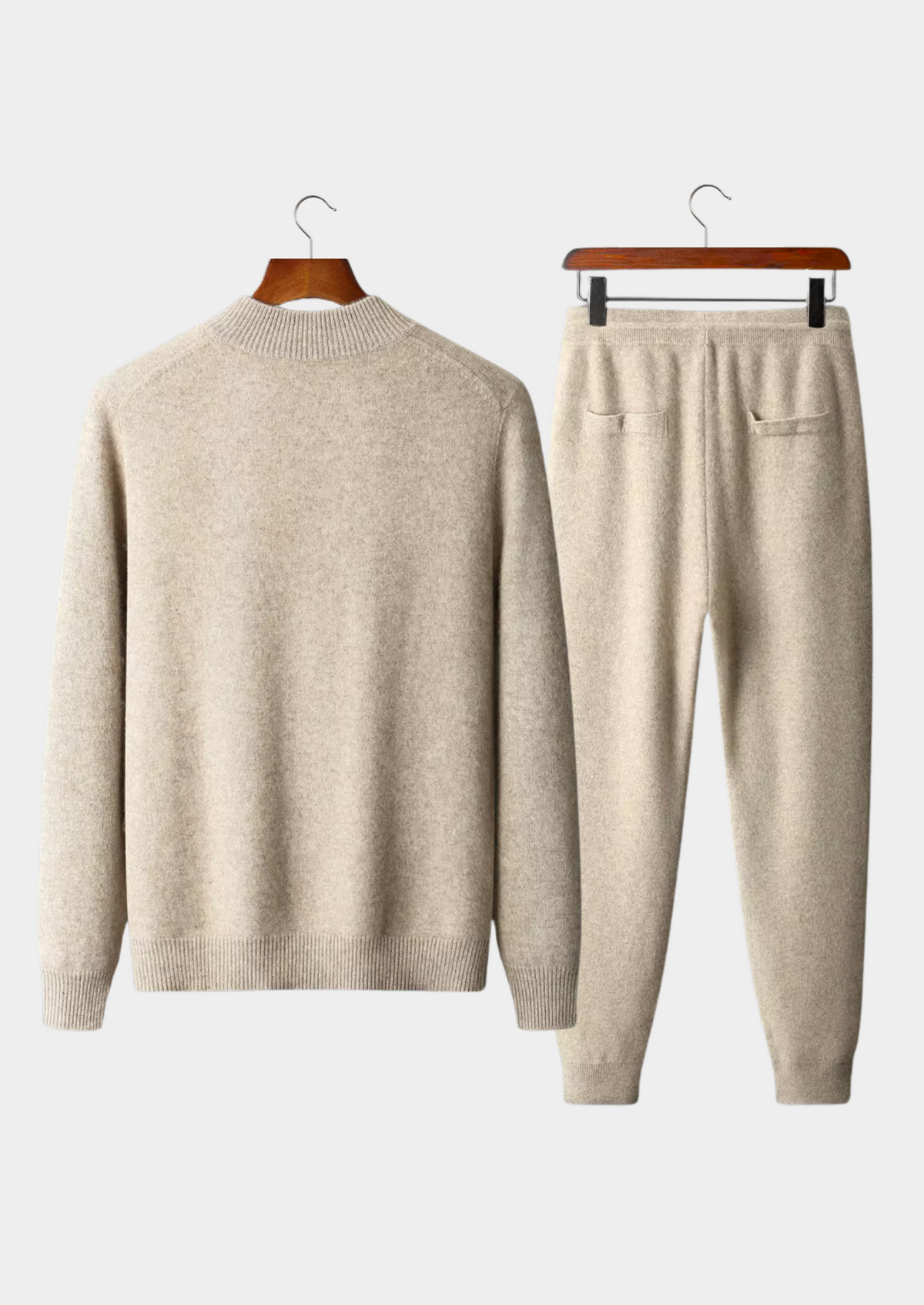Pure Extra-Fine Merino Wool Sand Luzzo Set - photo 3