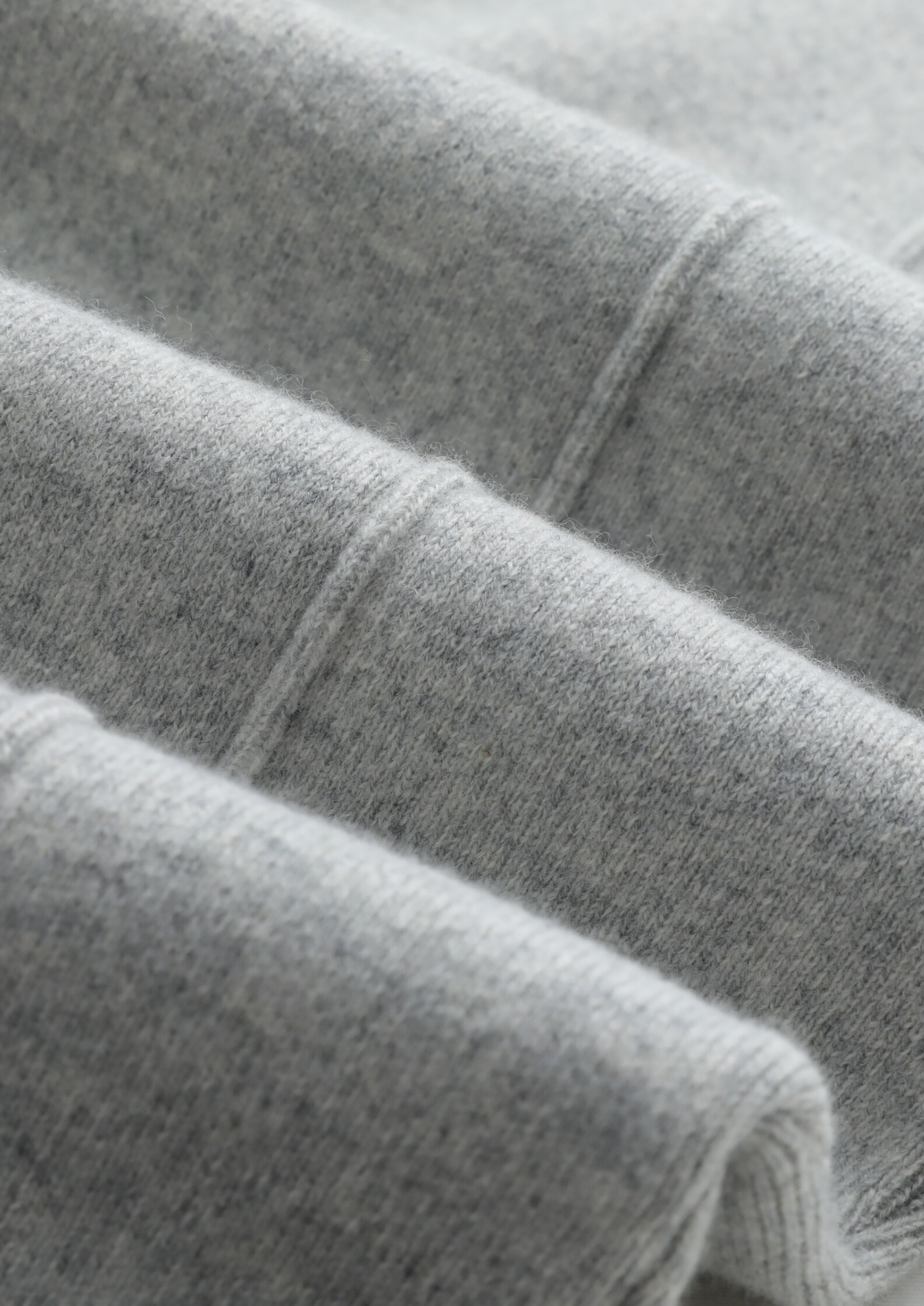 Pure Extra-Fine Merino Wool Light Gray Luzzo Set - photo 5