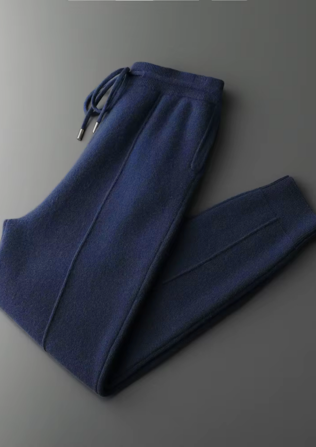 Pure Extra-Fine Merino Wool Navy Blue Luzzo Set - photo 3