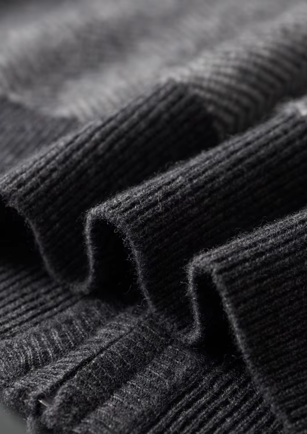 Pure Extra-Fine Merino Wool Gray Herringbone Set - photo 7