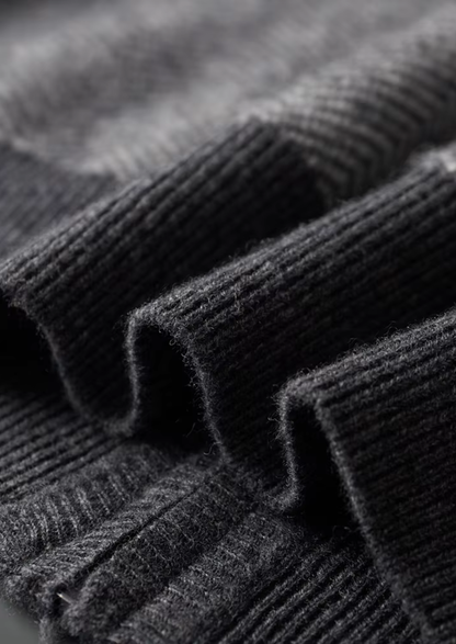 Pure Extra-Fine Merino Wool Gray Herringbone Set - photo 7
