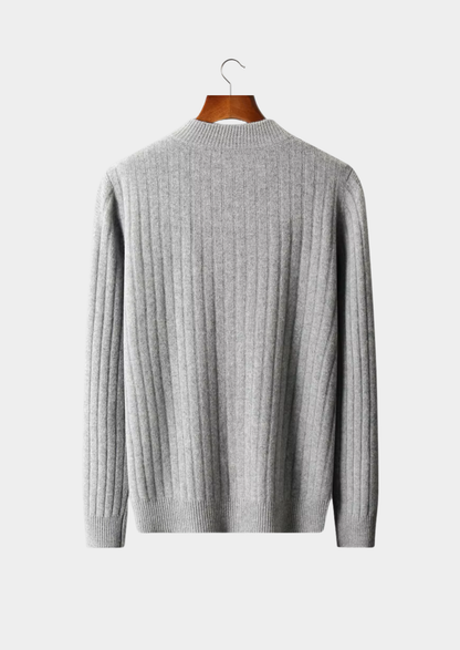 Pure Extra-Fine Merino Wool Patterned Zip Cardigan - photo 2