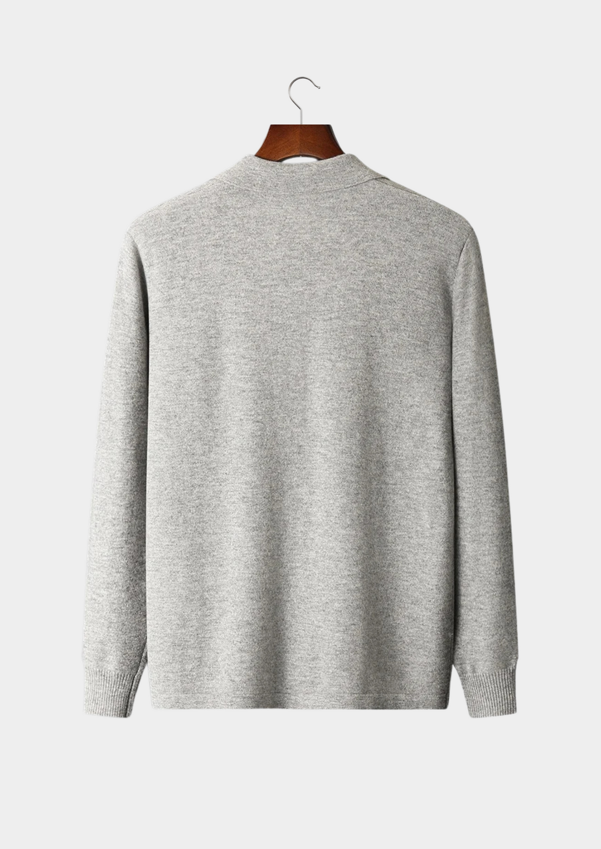 Pure Extra-Fine Merino Wool Polo Cardigan - photo 2