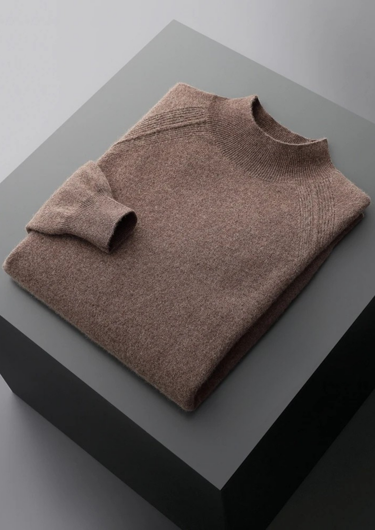 Pure Extra-Fine Merino Wool Raglan Mockneck - photo 11