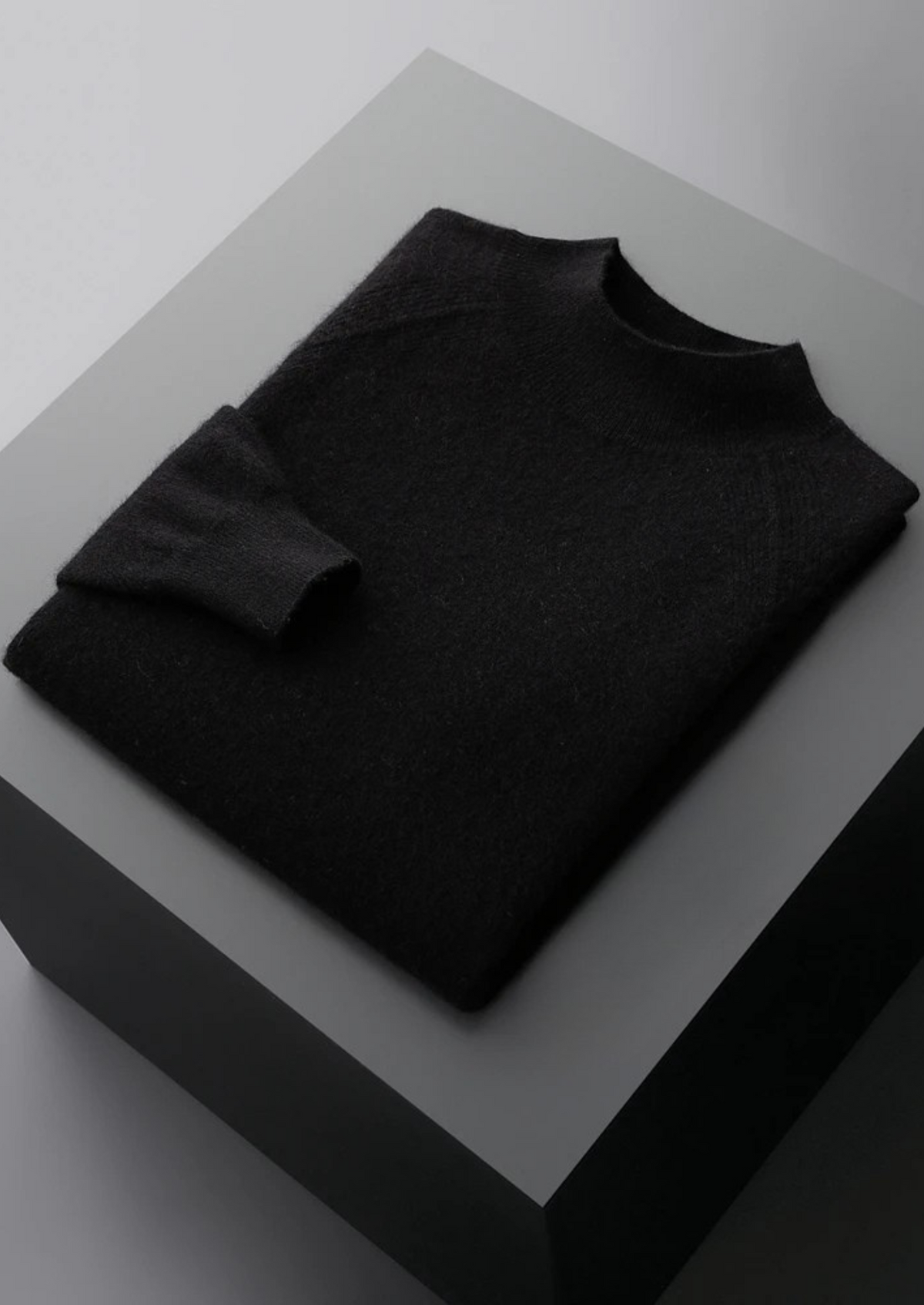 Pure Extra-Fine Merino Wool Raglan Mockneck - photo 13