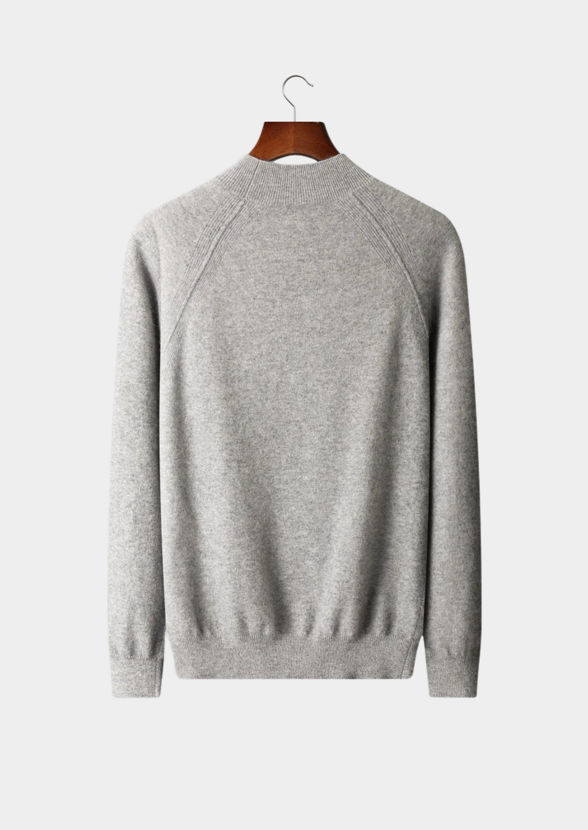Pure Extra-Fine Merino Wool Raglan Mockneck - photo 2