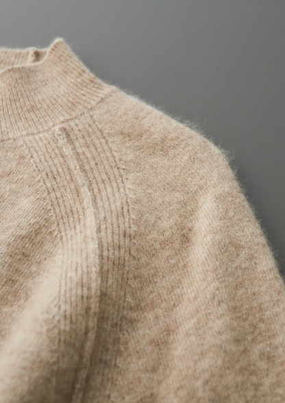 Pure Extra-Fine Merino Wool Raglan Mockneck - photo 7