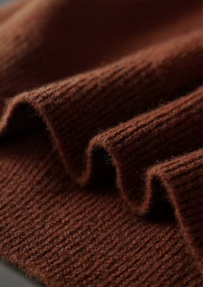 Pure Extra-Fine Merino Wool Ribbed Buttonless Polo - photo 8