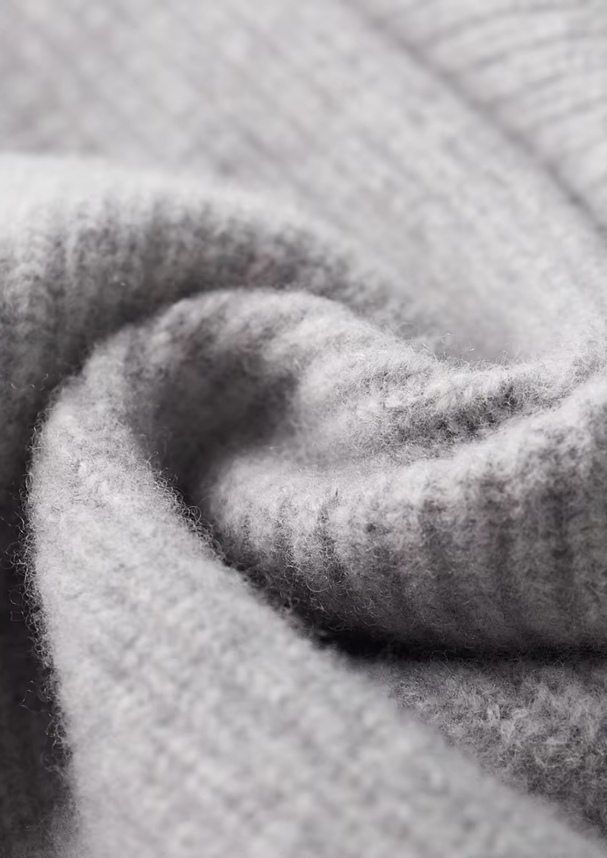 Pure Extra-Fine Merino Wool Ribbed Cardigan - photo 5