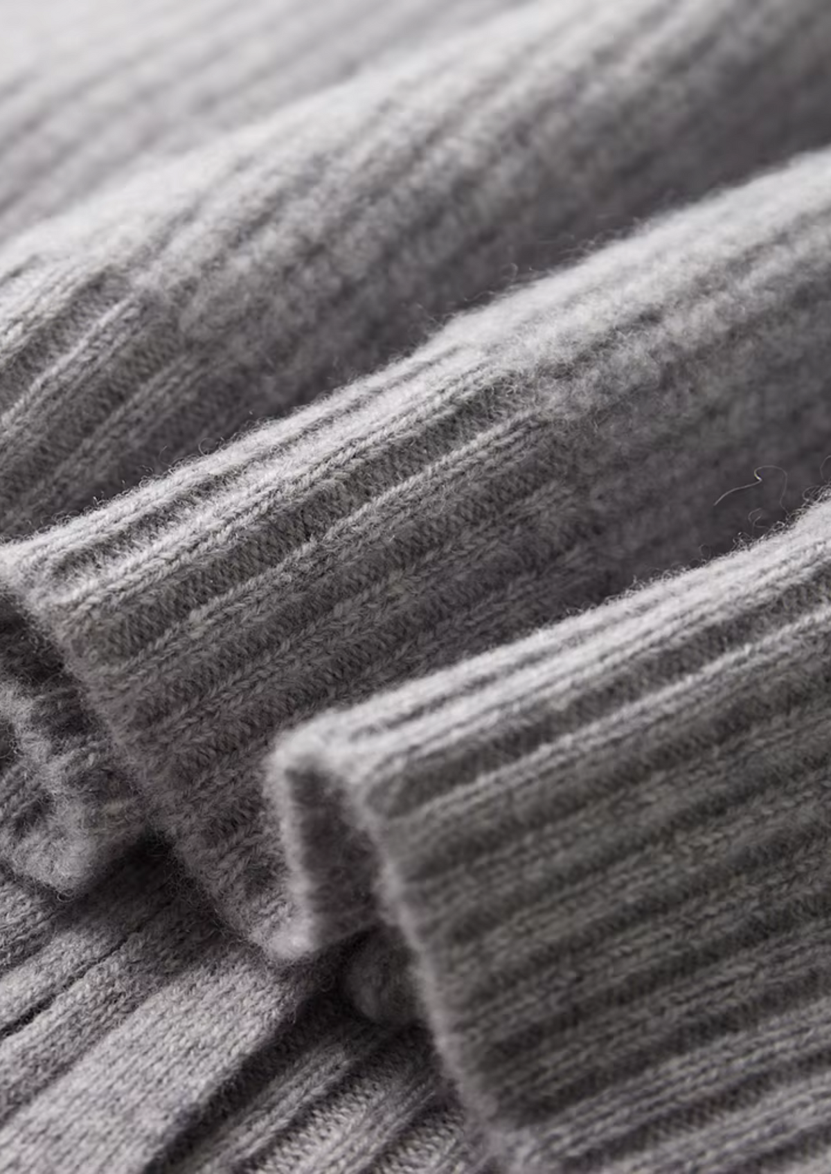 Pure Extra-Fine Merino Wool Ribbed Cardigan - photo 8