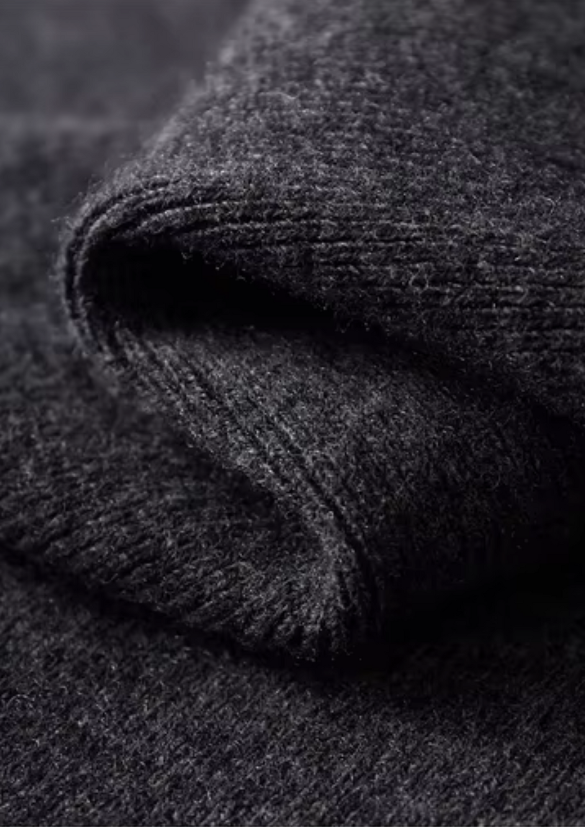 Pure Extra-Fine Merino Wool Ribbed Polo Cardigan - photo 3