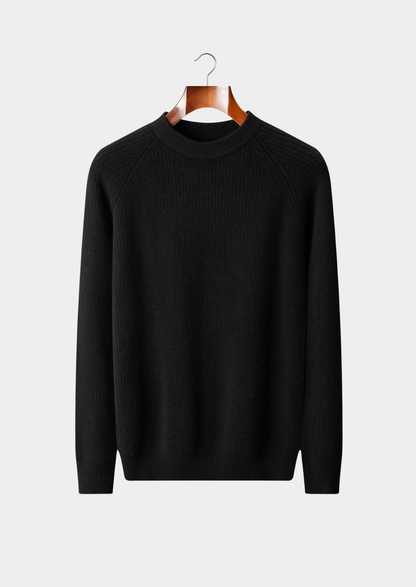 Pure Extra-Fine Merino Wool Ribbed Raglan Crewneck - photo 6