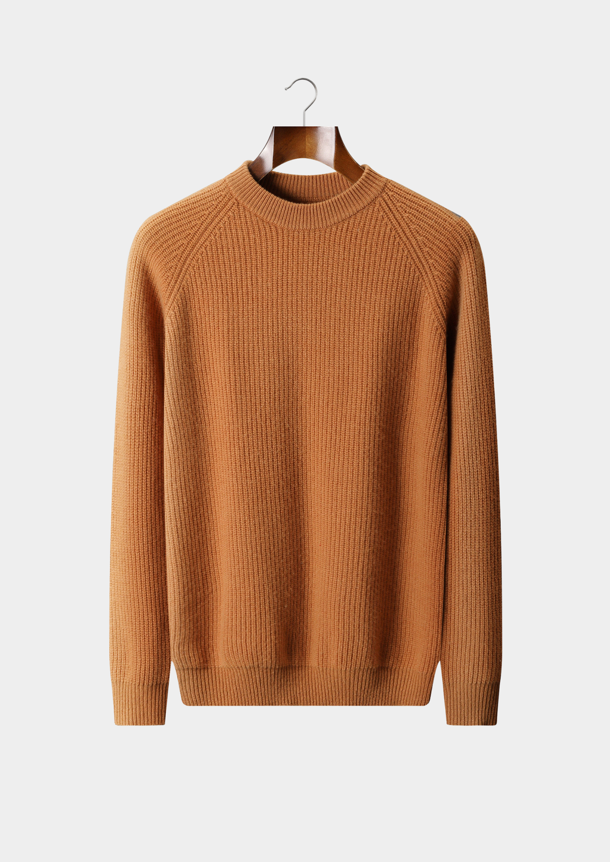 Pure Extra-Fine Merino Wool Ribbed Raglan Crewneck - photo 7