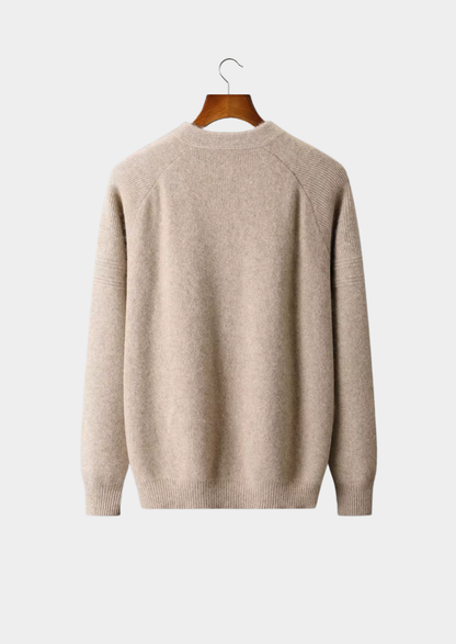 Merino Ribbed Zip Cardigan, Grey & Olive - photo 9