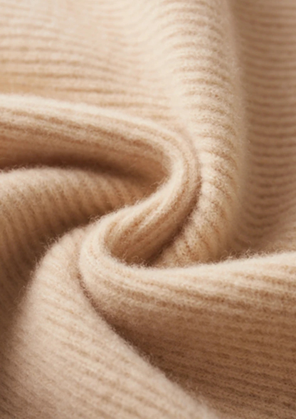 Merino Ribbed Zip Cardigan, Sand & Coffee - photo 14