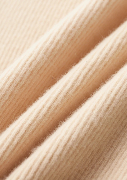 Merino Ribbed Zip Cardigan, Sand & Coffee - photo 16