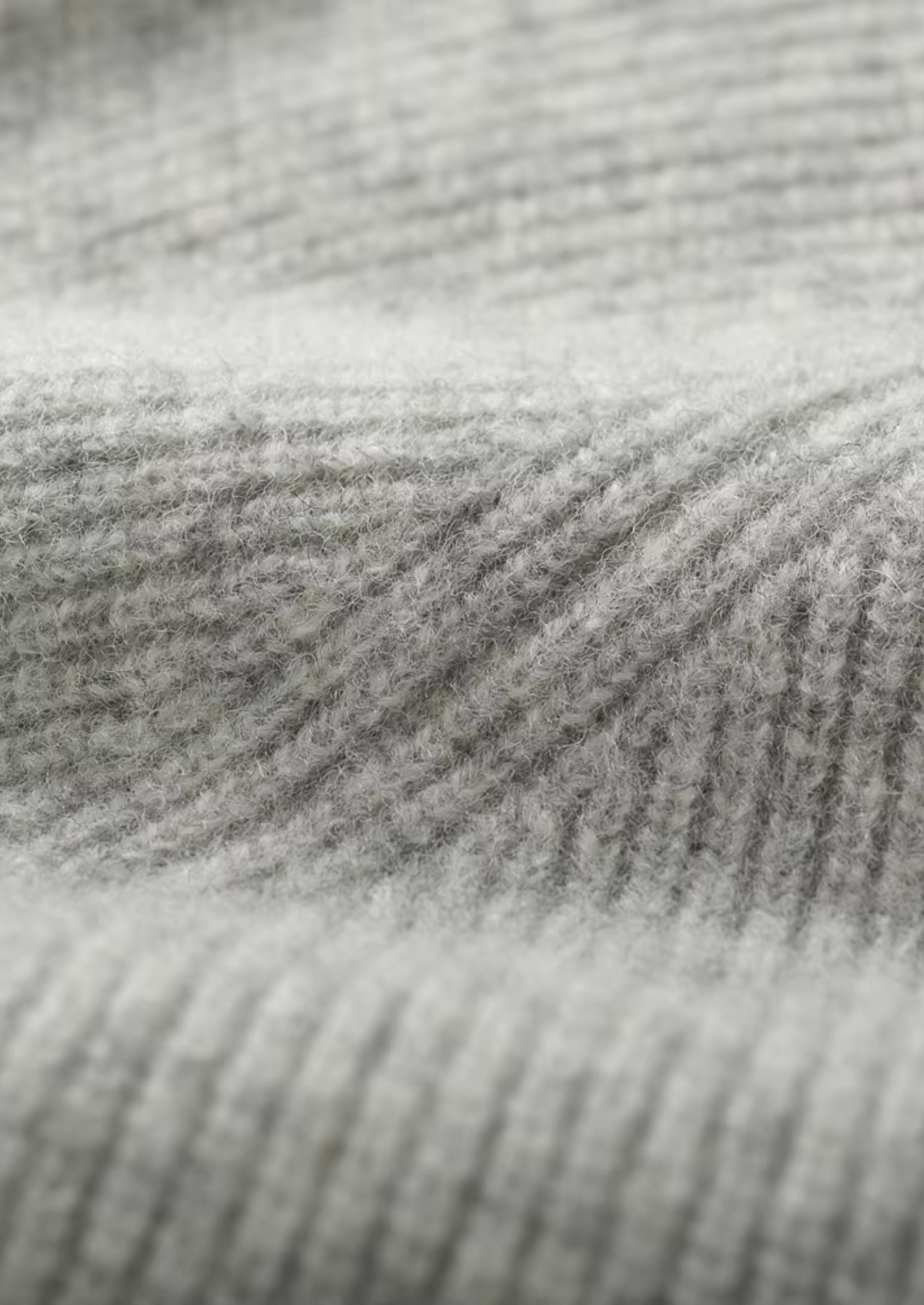Pure Extra-Fine Merino Wool Ribbed Zip Hoodie - photo 5