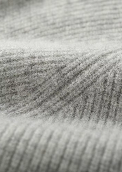Pure Extra-Fine Merino Wool Ribbed Zip Hoodie - photo 5