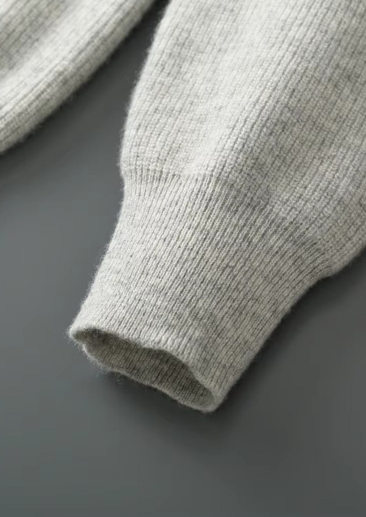 Pure Extra-Fine Merino Wool Ribbed Zip Hoodie - photo 7