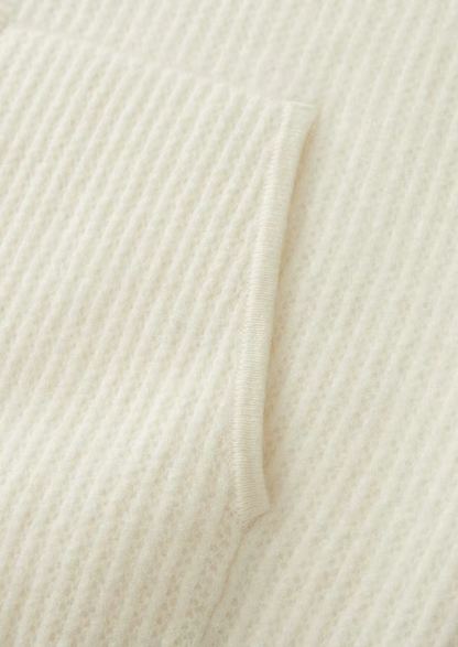 Pure Extra-Fine Merino Wool Ribbed Zipper Hoodie - photo 13