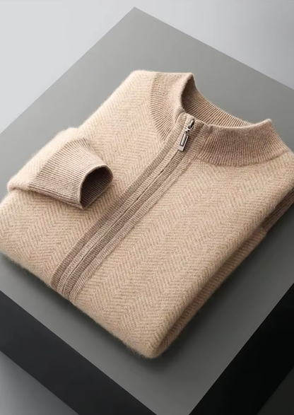 Pure Extra-Fine Merino Wool Sand Herringbone Set - photo 2