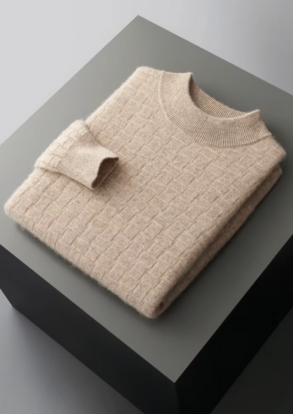 Pure Extra-Fine Merino Wool Textured Mockneck - photo 10
