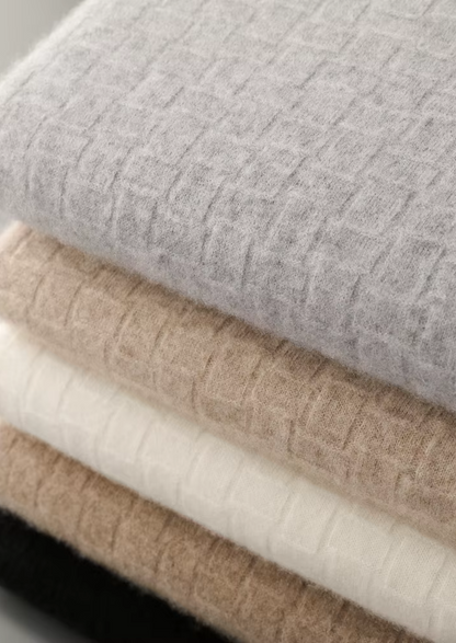 Pure Extra-Fine Merino Wool Textured Mockneck - photo 13