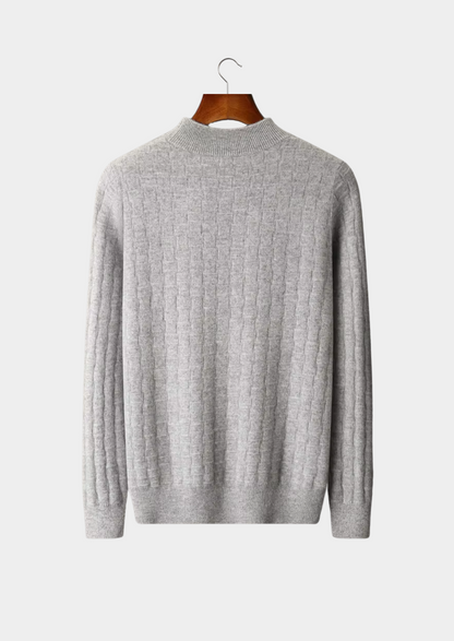Pure Extra-Fine Merino Wool Textured Mockneck - photo 2