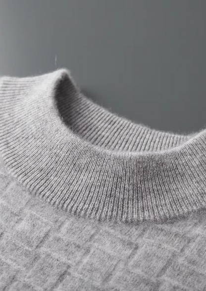 Pure Extra-Fine Merino Wool Textured Mockneck - photo 7