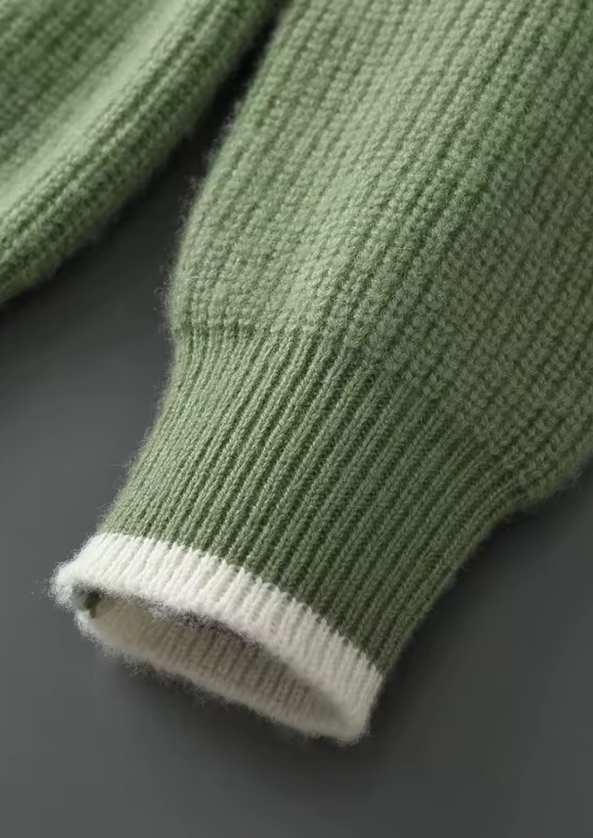 Pure Extra-Fine Merino Wool Two Tone Crewneck - photo 15