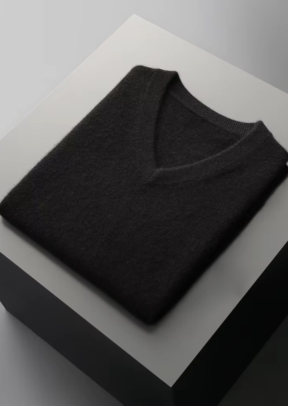Pure Extra-Fine Merino Wool V-Neck Vest - photo 13