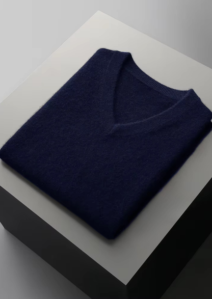 Pure Extra-Fine Merino Wool V-Neck Vest - photo 14